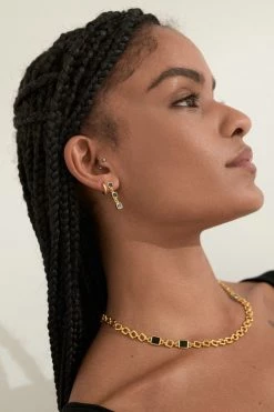 Brie Leon Jewellery 925 Simple Mini Huggie Gold Earrings