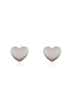 Linda Tahija Micro Heart SS Stud Earrings