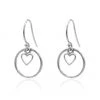 Linda Tahija Heart Halo SS Earrings Jewellery