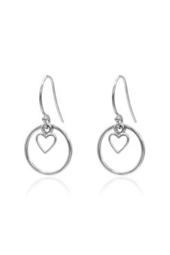 Linda Tahija Heart Halo SS Earrings Jewellery