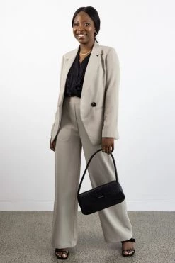 Ivy + Jack Favourite Stone Stretch Back Wide Leg Pants