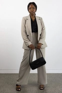 Ivy + Jack Favourite Stone Stretch Back Wide Leg Pants