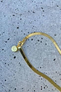 Silver Linings Axel Snake Chain Gold Necklace