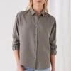 Assembly Xander Dark Sage Linen Shirt Tops & Tees