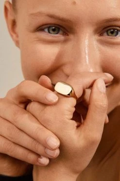 Pilgrim Restoration Gold Signet Ring