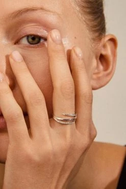 Pilgrim Serenity Silver Fine Crystal Ring