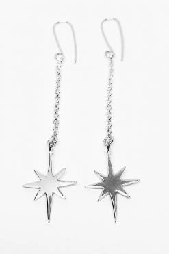 Audrey Loves Ruby Jewellery Starburst Drop Earrings