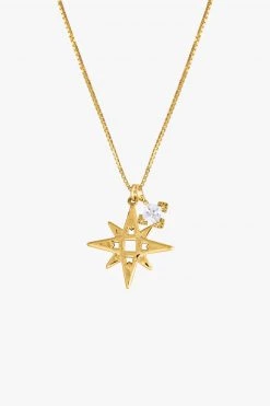 Lindi Kingi Single Star Necklace With Embellishment Jewellery