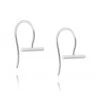 Linda Tahija Jewellery Mini T Bar Hook SS Earrings