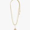 Pilgrim Jewellery Nomad Double Chain Coin Pendant Necklace Gold