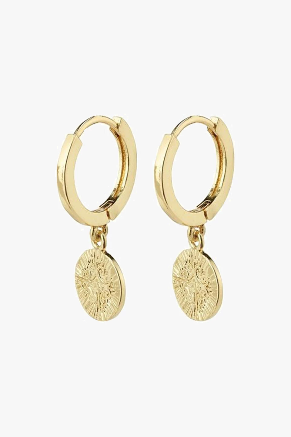 Pilgrim Nomad Coin Sleeper Earrings Gold