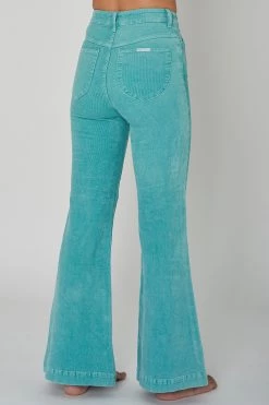 Rollas Denim Eastcoast Flare Teal Cord Pant