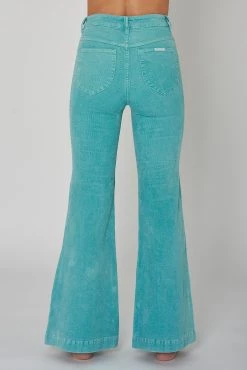 Rollas Denim Eastcoast Flare Teal Cord Pant