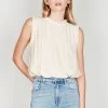 Esmaee Mystic Cream SL Lace Top Tops & Tees