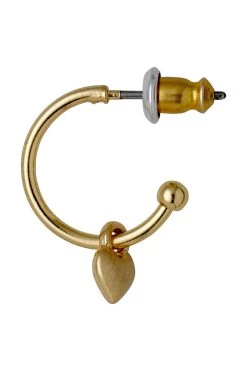 Pilgrim Sophia Heart Sleeper Stud Earrings Gold