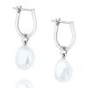 Linda Tahija Baroque Pearl Basic SS Hoop Earring