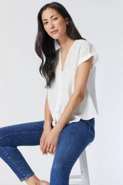 Mavi Tess Dark Brushed Indigo Organic Denim Jean