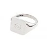 Pilgrim Jewellery Cressida Silver Chunky Signet Adjustable Ring