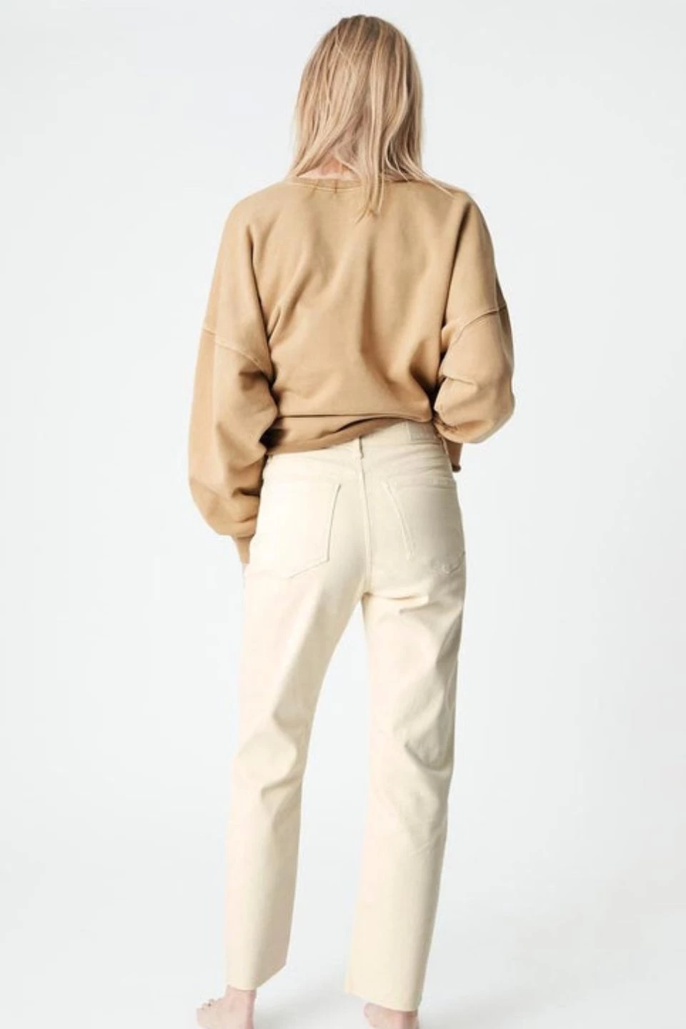 Mavi Barcelona Antique White High Wide Denim Jean New In