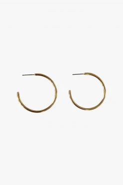 Flo Gives Back 15% To Women In Need The Edit Classic Thin Hoop Earrings Gold