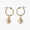 Flo Gives Back 15% To Women In Need Pearl Sleeper Earrings Gold