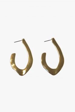 Flo Gives Back 15% To Women In Need Gold Hooked Earrings