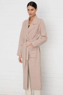 Staple The Label Harlow Camel Belted Coatigan New In