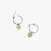 Flo Gives Back 15% To Women In Need Jewellery Heart Sleeper Earrings Gold