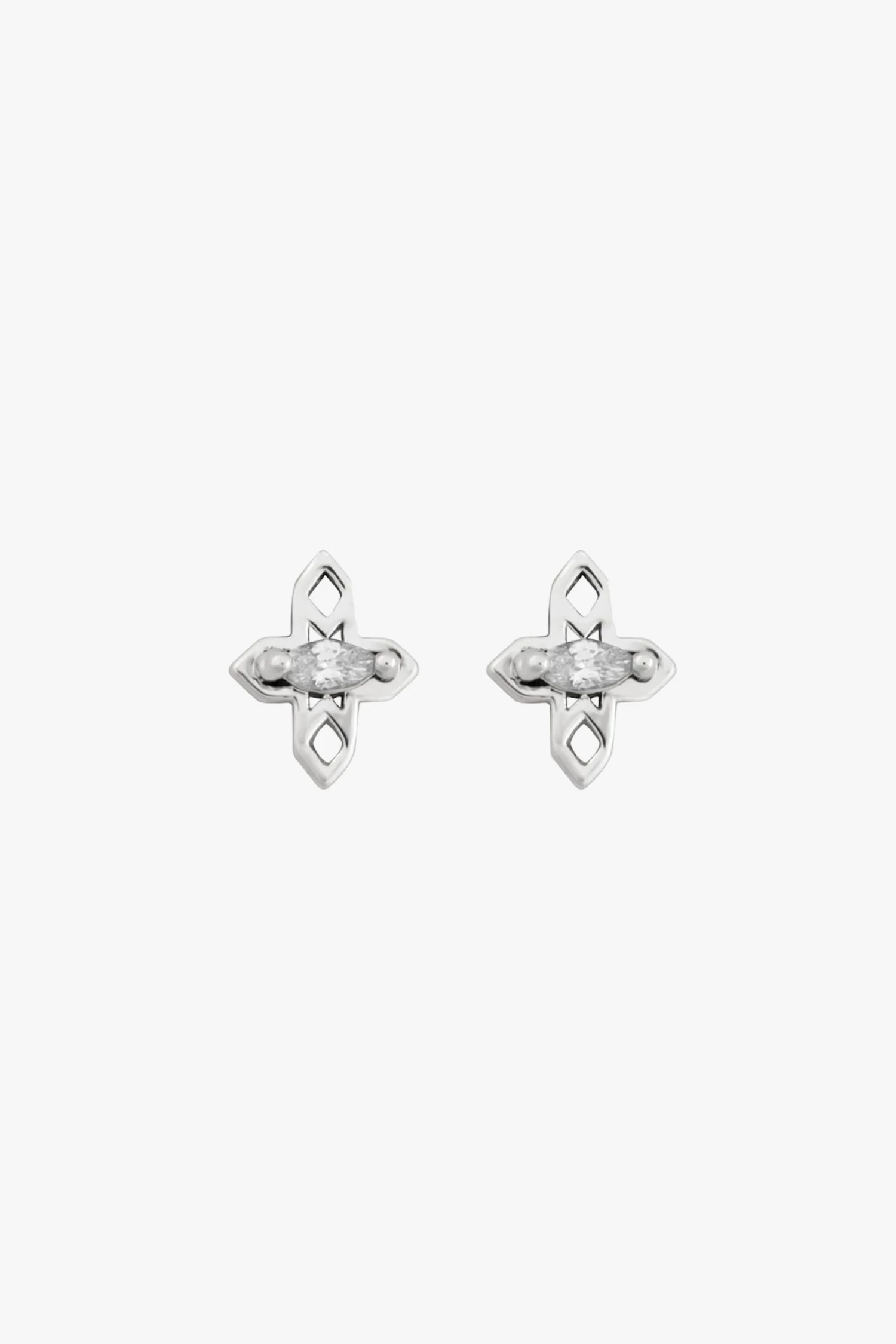 Lindi Kingi Tiny Cross Stud Earring Jewellery