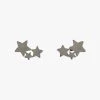 Flo Gives Back Star Cluster Stud Earrings Rhodium Jewellery