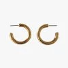 Flo Gives Back 15% To Women In Need Jewellery Classic Thick Hoop Earrings Gold