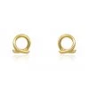 Linda Tahija Jewellery Loop 14k Gold Plate Stud Earrings