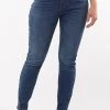 Foxwood City Mid Rise Skinny Blue Denim Jean New In
