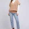 Foxwood Camille Beige V Neck Knit Vest