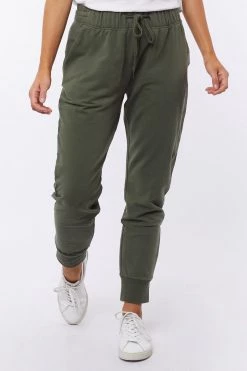 Foxwood New In Lazy Days Khaki Fleece Lounge Pant