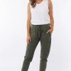 Foxwood New In Lazy Days Khaki Fleece Lounge Pant