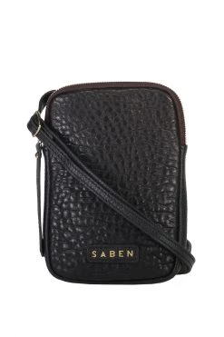 SABEN Bags Nikko Black Bubble Phone Sling