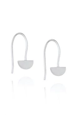 Linda Tahija Yolly Semi Circle SS Hook Earrings Jewellery