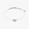 Pilgrim Jewellery Sophia Heart Bracelet Silver