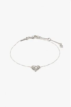 Pilgrim Jewellery Sophia Heart Bracelet Silver