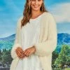 Coop New In Fluffy Luck Chunky Cream Knit Cardi