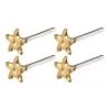 Pilgrim Jewellery Regina Mini Star Stud Gold Earrings Two Pack