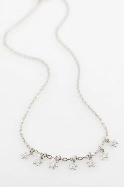 Pilgrim Jewellery Regina Seven Mini Stars Silver Pendant Necklace