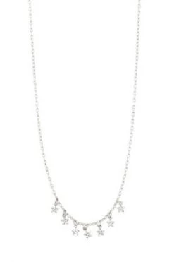 Pilgrim Jewellery Regina Seven Mini Stars Silver Pendant Necklace