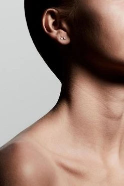 Pilgrim Regina Mini Star Stud Silver Earrings Two Pack Jewellery