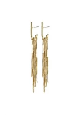 Pilgrim Jewellery Kaylee Hanging Chain Earrings Gold