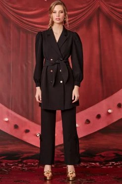 Coop Blazer Of Glory Black Tie Waist Dress New In