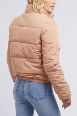 All About Eve The Edit Mila Tan LS Puffer Jacket
