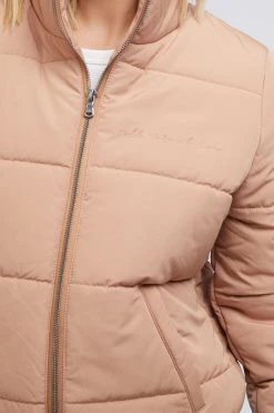 All About Eve The Edit Mila Tan LS Puffer Jacket