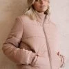 All About Eve The Edit Mila Tan LS Puffer Jacket